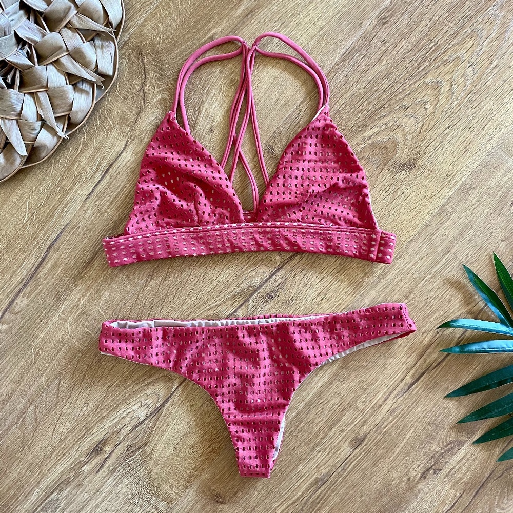 Acacia Swimwear Awapuhi & Ho'okipa in Lychee Mesh